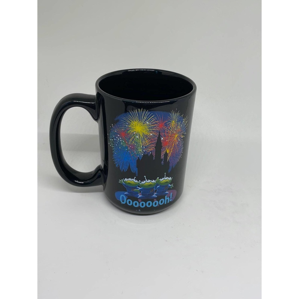 Disney Parks Pixar's Toy Story Little Green Men Oooooooh! Fireworks Castle Mug